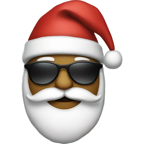 santa with sunglasses emoji