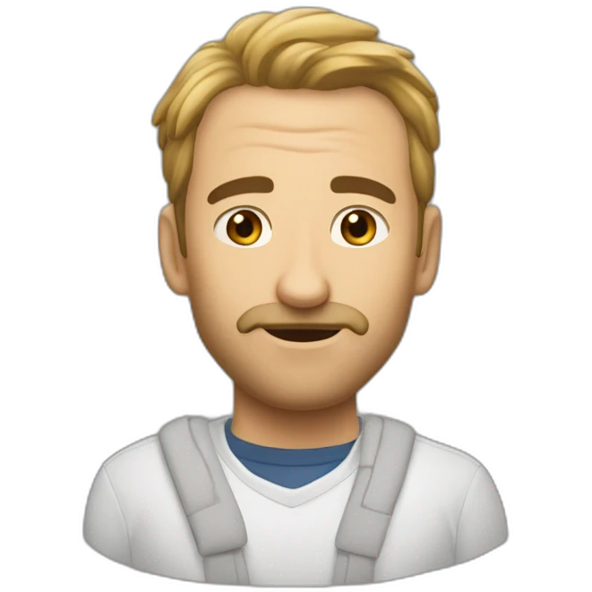 Курьер Яндекс еды с сумкой на плечах в пути emoji