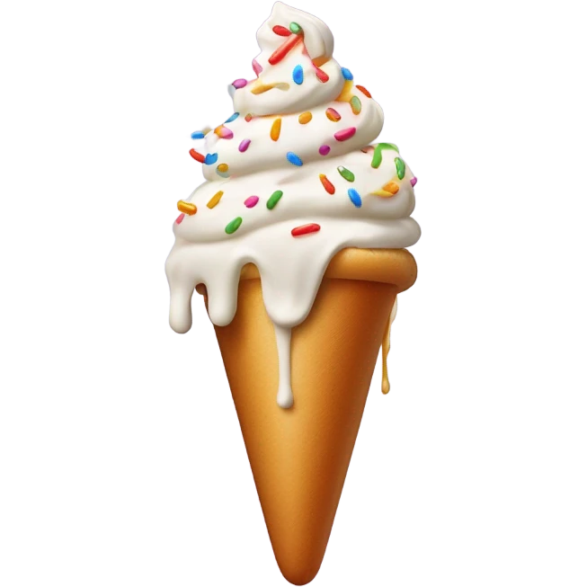 Hot dog in ice cream emoji