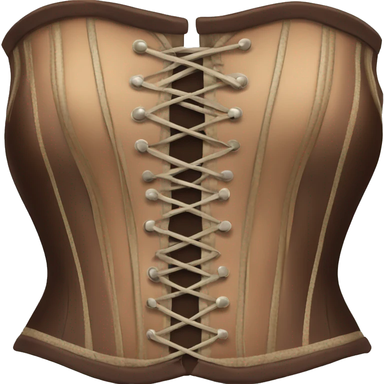 Marron corset emoji