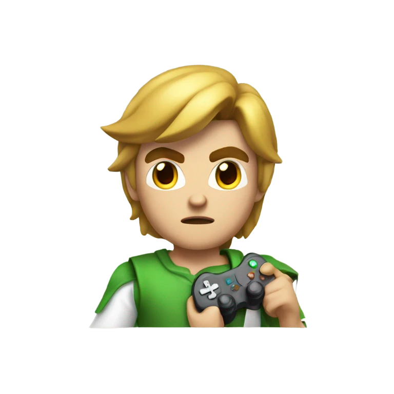 Link playing video games emoji