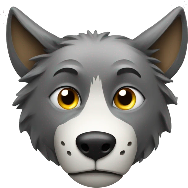 Wolf with a soccer ball emoji
