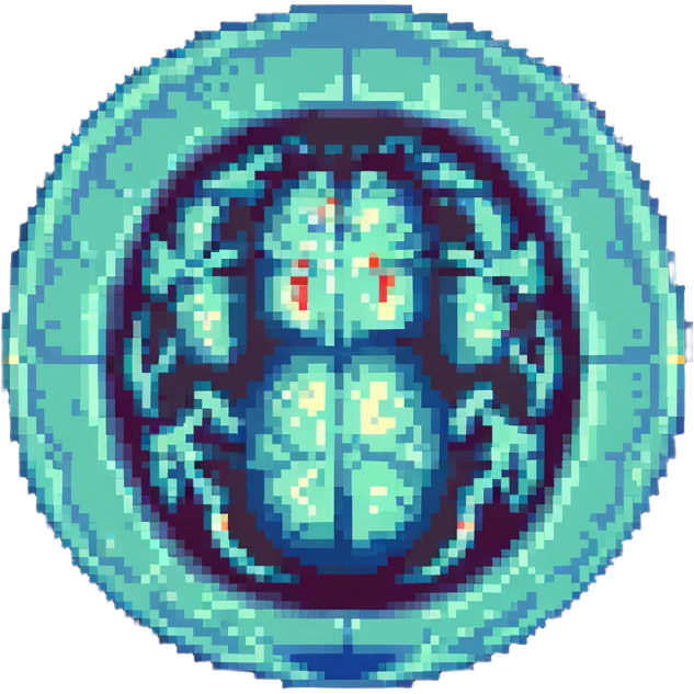 MRI embryo digital fetal small shape in otherworldly bubble emoji