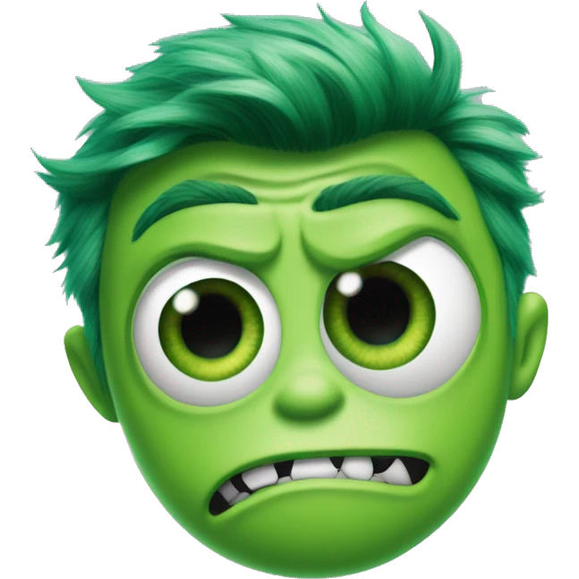Monsters Inc one eye green full body emoji