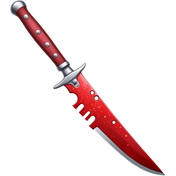 Glitter Blood Knife emoji