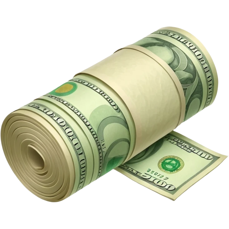 Money that is like a tube emoji