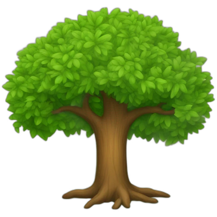tree with caret shape emoji
