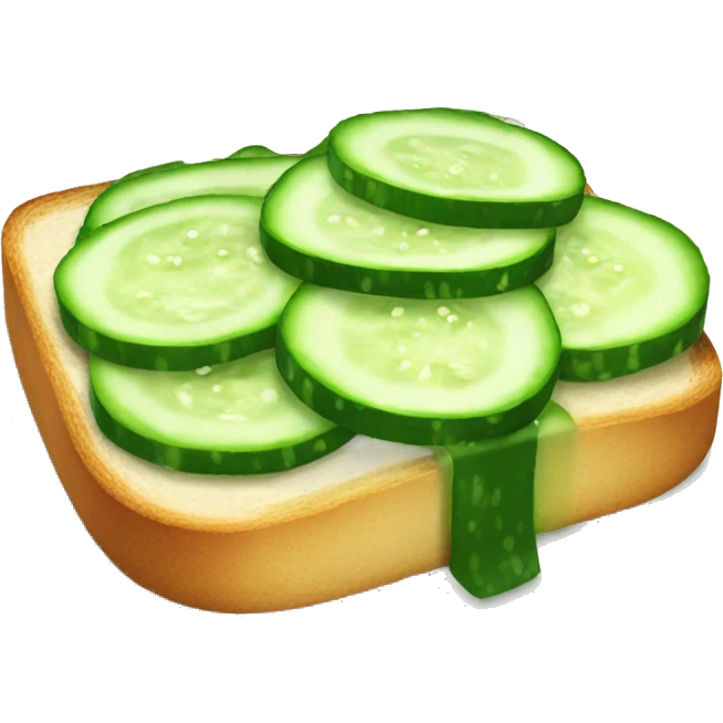 Cucumber toast emoji