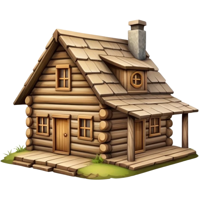 small log house emoji