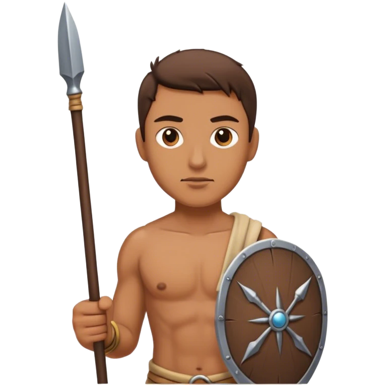Man holding a spear emoji