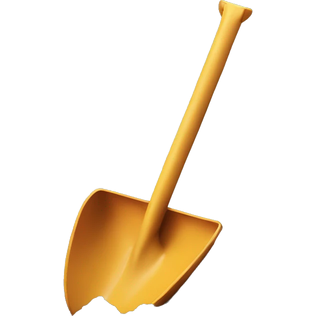 Shovel digging emoji