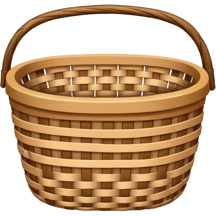 patterned empty wicker basket emoji