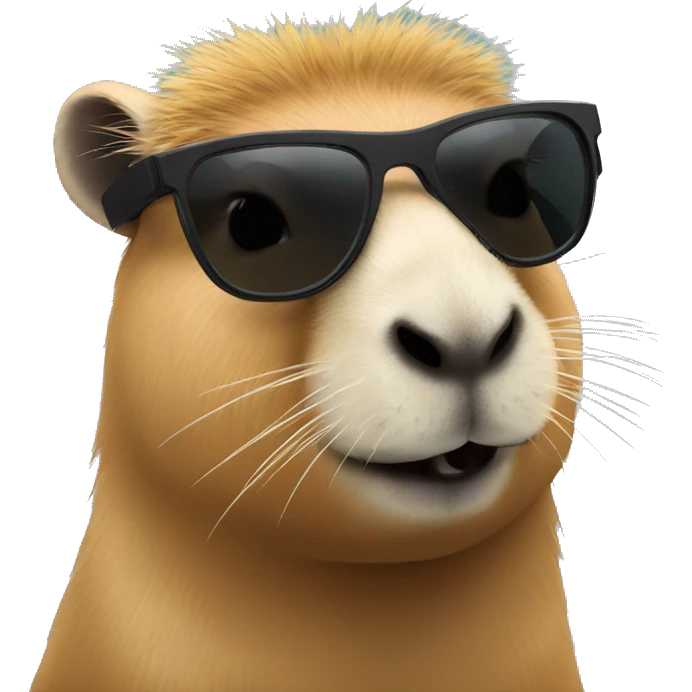 capybara profil with black sunglasses emoji