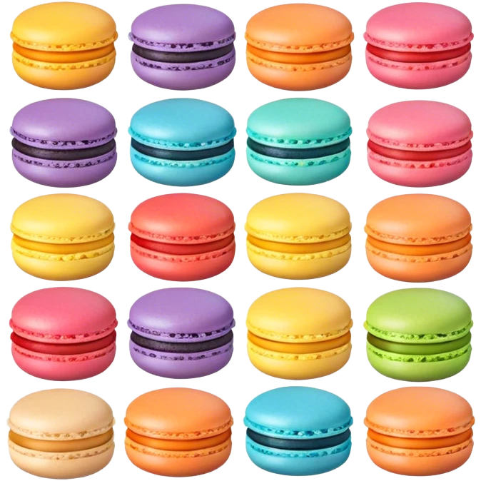 Rainbow macarons  emoji