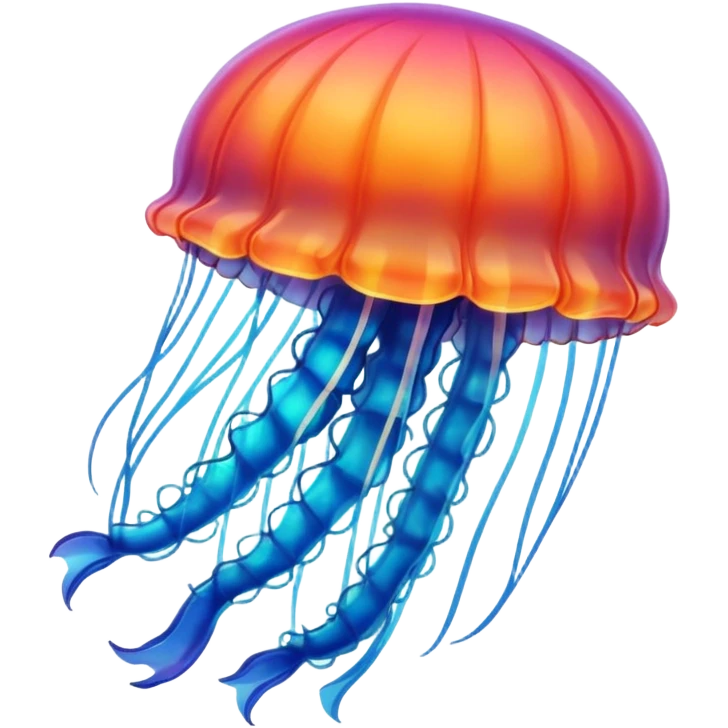 jellyfish with unique design and color but i want a simple one emoji
