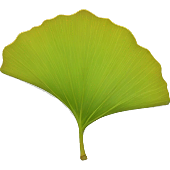 Ginkgo leaf emoji