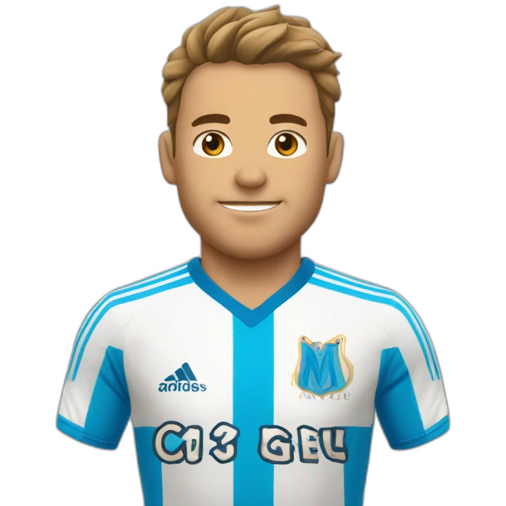 maillot olimique de Marseille  emoji