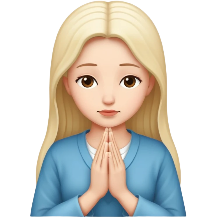 a woman praying  emoji
