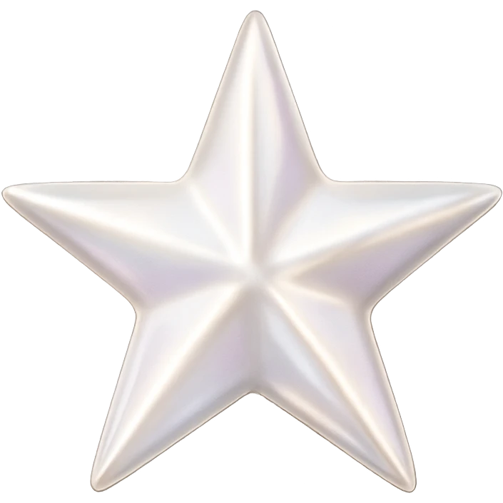 small star with a pearl sheen, glamorous and stylish emoji