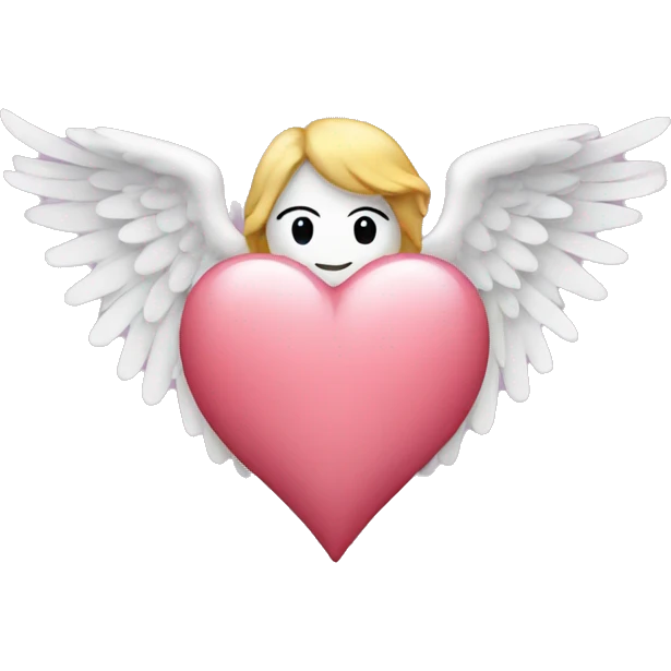 heart with angel wings emoji