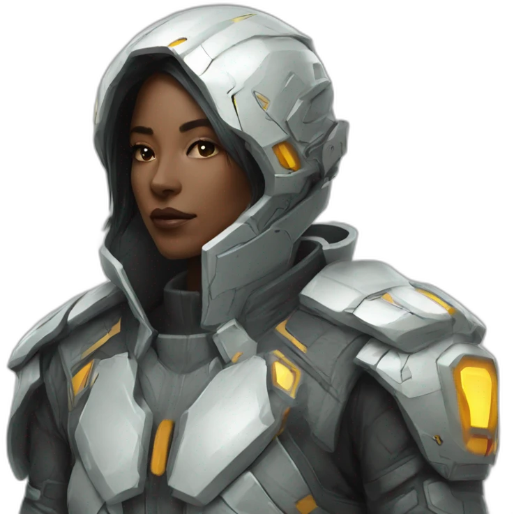 futuristic Galactic Vanguard jacket armored emoji