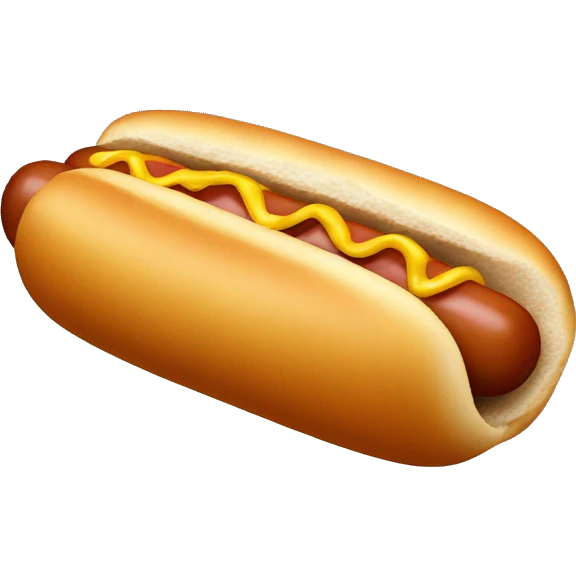 Hot dog emoji