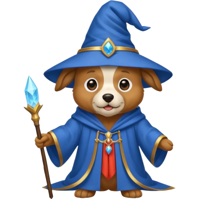 Dog wizard emoji