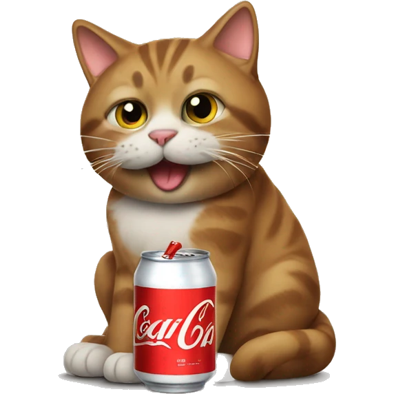 cat with coke emoji