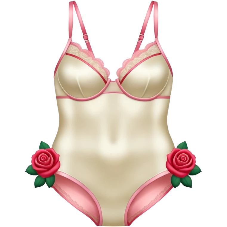 Lingerie rose with milk emoji