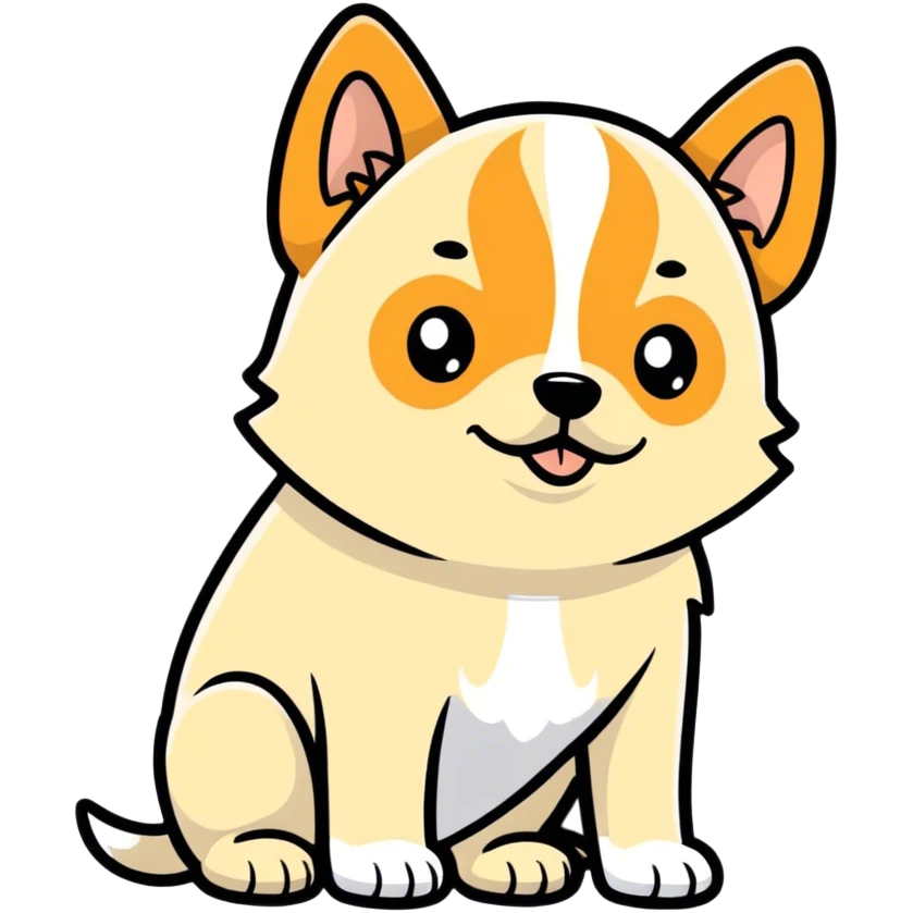 perro with eyes emoji