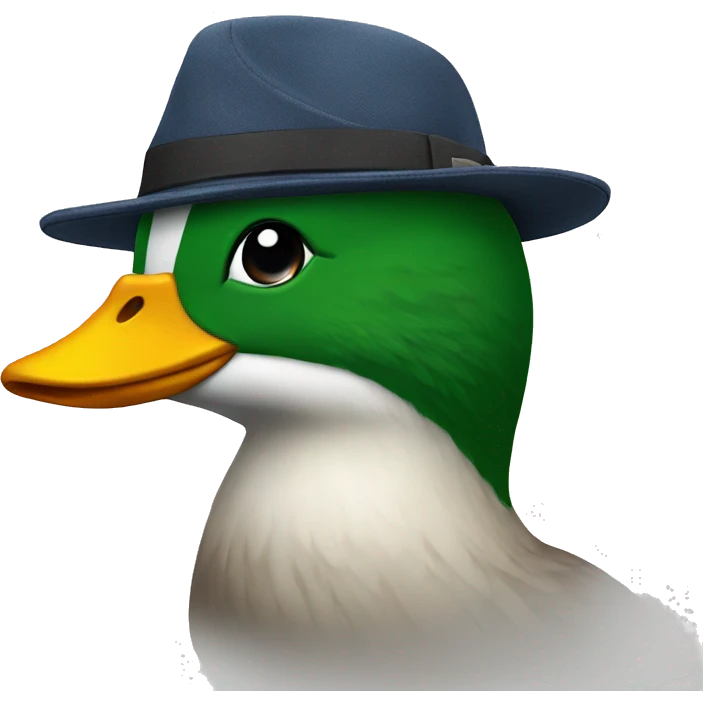 Pato con gorra emoji