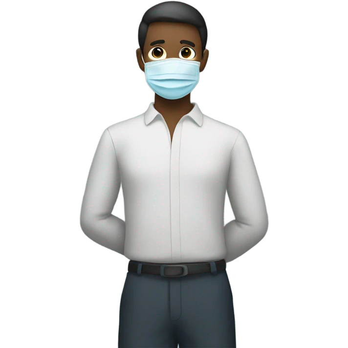 Wearing a face mask  emoji