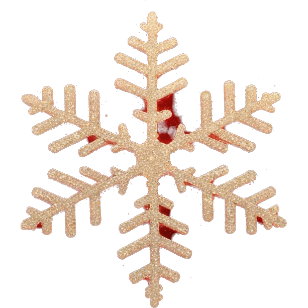 Deep Red glitter snowflake emoji
