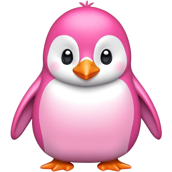 Pink penguin  emoji