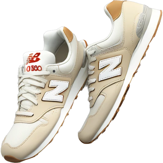 White and beige New Balance shoes emoji