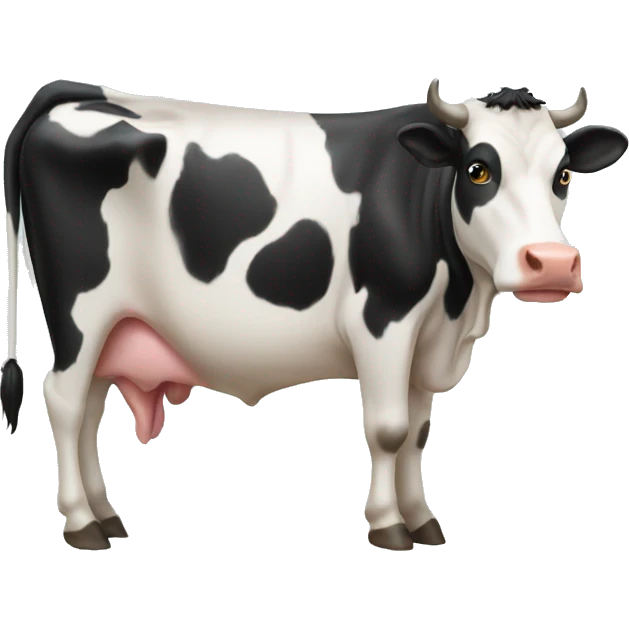 cow with udder side view emoji