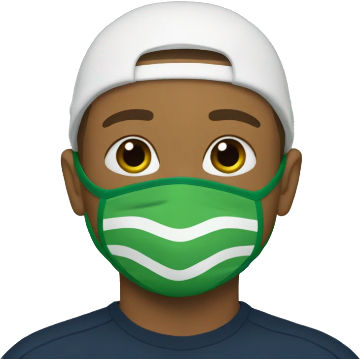 Mbappe with turtle mask emoji