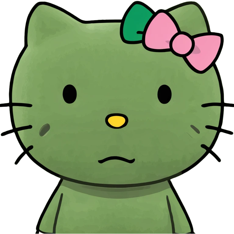 Hello kitty mad emoji