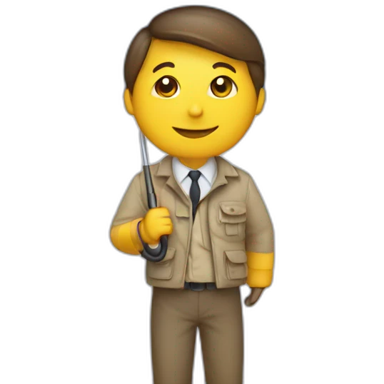 Tour guide with umbrella emoji