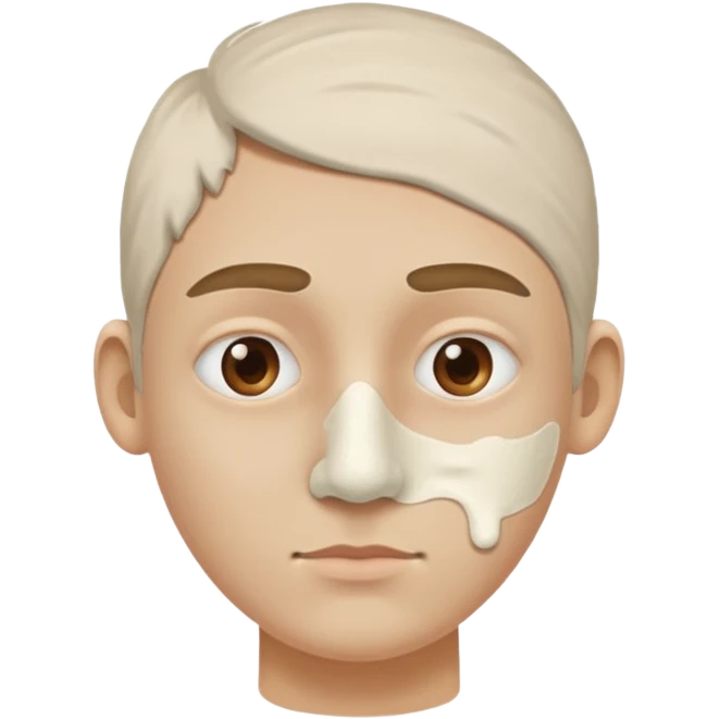 plaster on only nose emoji