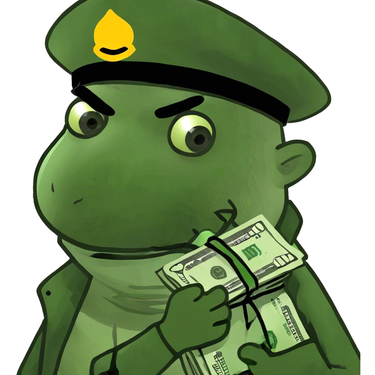 Robber holding a bag of money wearing a hat emoji