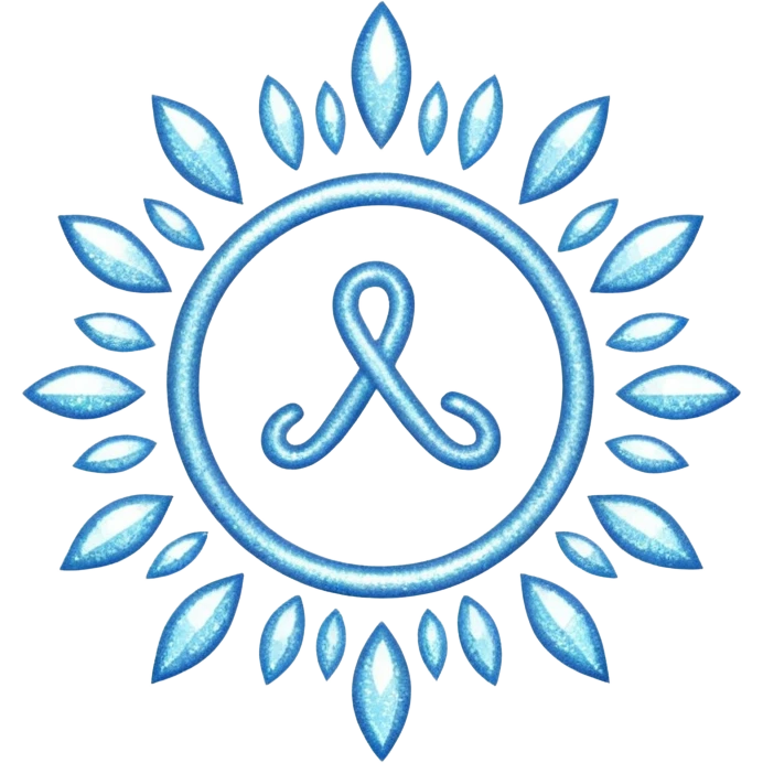 glitter white symbol of health + emoji