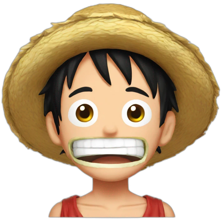 Luffy mange de la viande emoji