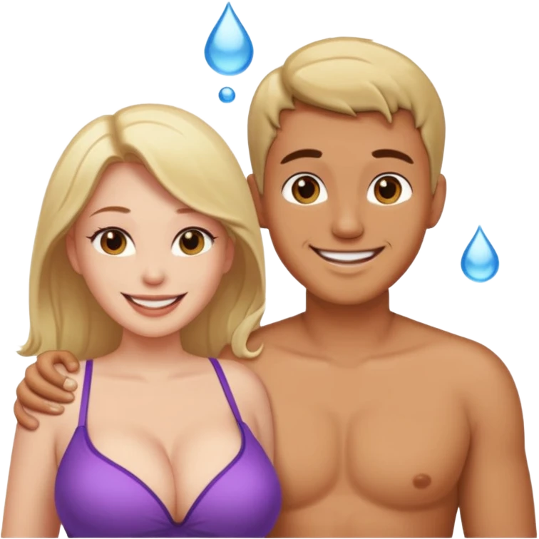 Man sex naked busty female breasts jissing emoji