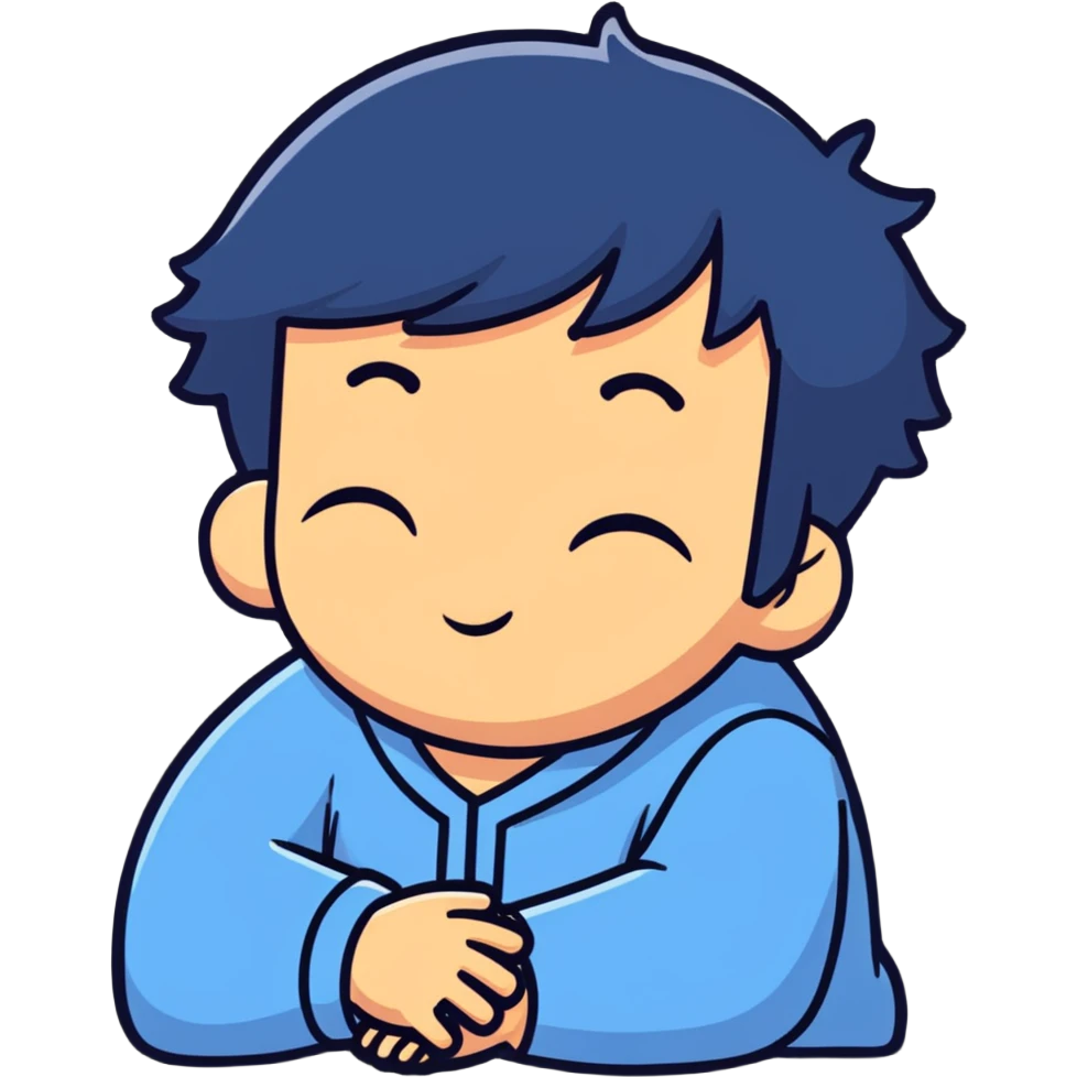 tired boy with sleepy expression emoji