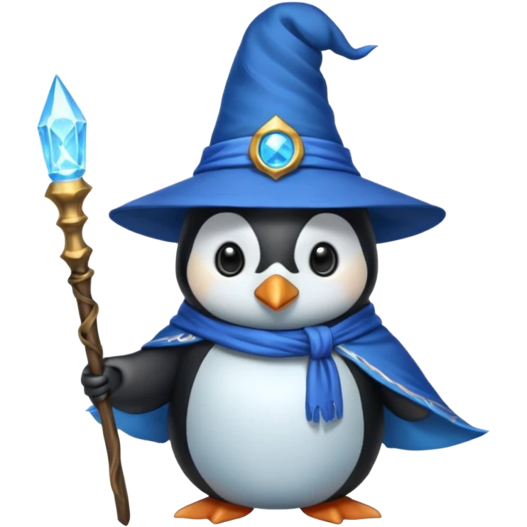 Penguin Wizard emoji