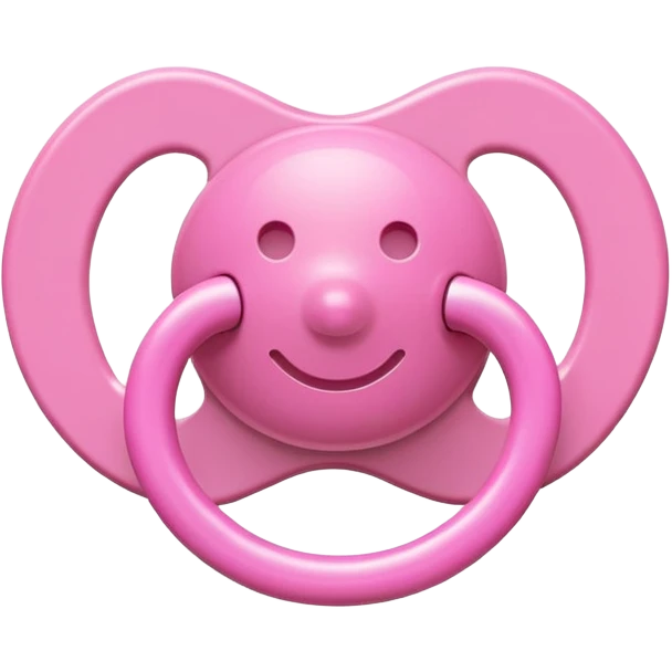 pink pacifier emoji