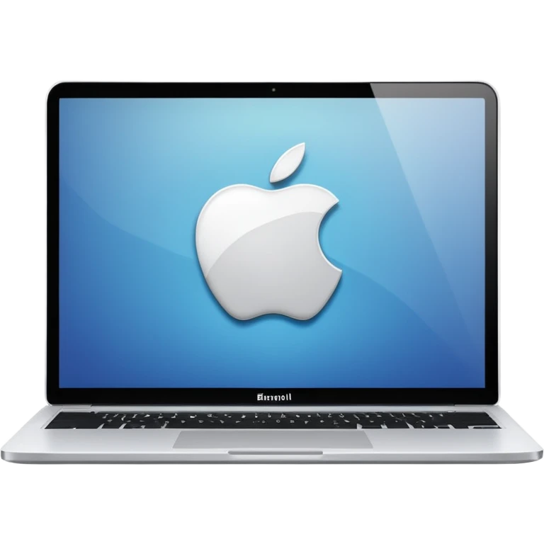white apple brand laptop emoji