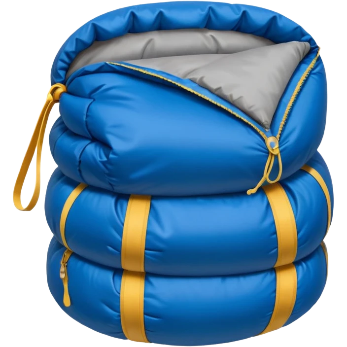 Camp Essentials, seeping bag emoji