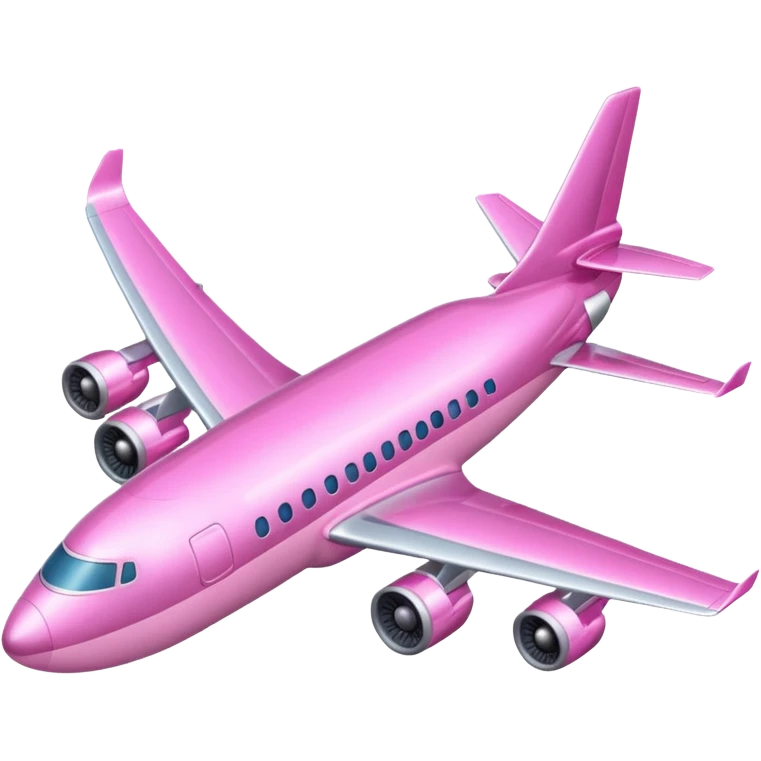 avión rosa emoji